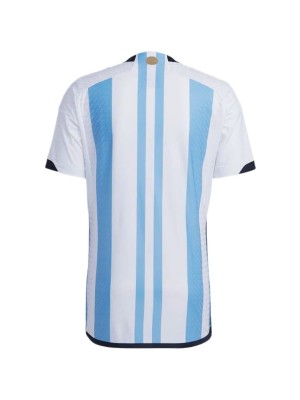 Argentina home jersey soccer uniform men's first football top shirt 2022